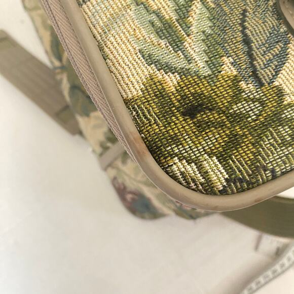 Diane von Furstenberg Vintage Floral Tapestry Travel Makeup Case 9"x12" - Picture 14 of 16